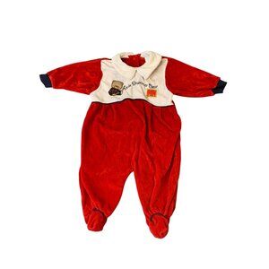 Gerber baby infant Size 6 Months 1 piece bodysuit Little Drummer Bear Fleece Lon